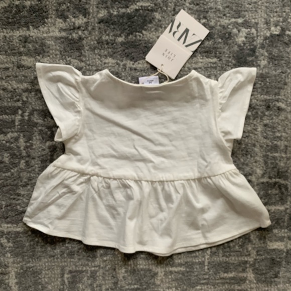 Zara basic ruffled shirt NWT - Picture 3 of 3
